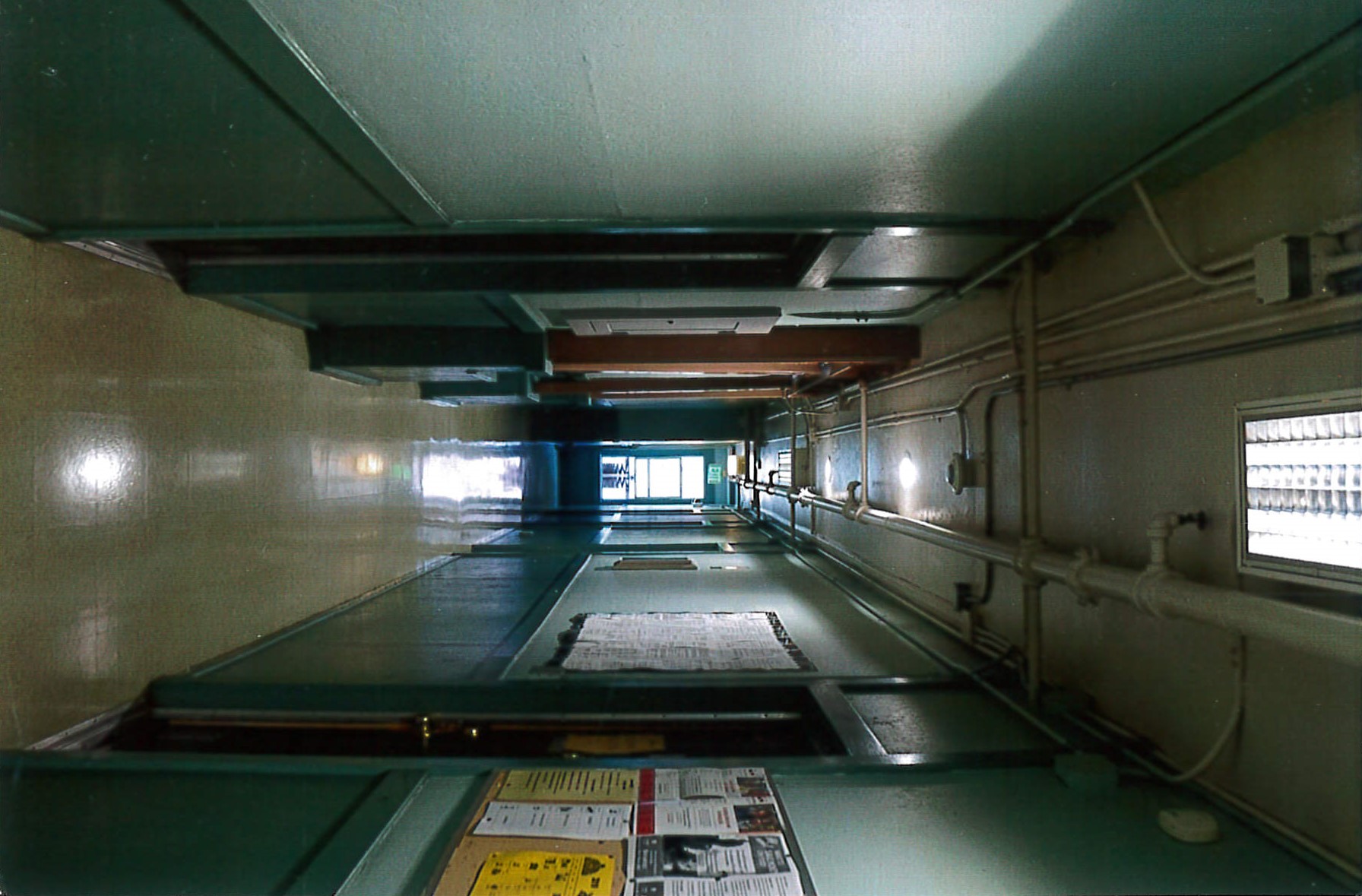 Residential floor hallway